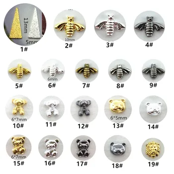 50pcs/pack Japan 3D Nail Art Decorations Metal Nail Accessories Alloy Kawaii Bear Bee Nail Parts DIY Charm Alloy Nail Supplies
50pcs/pack Japan 3D Nail Art Decorations Metal Nail Accessories Alloy Kawaii Bear Bee Nail Parts DIY Charm Alloy Nail Supplies
