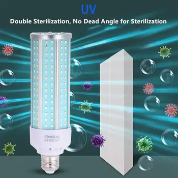 E27 85-265V 60W UV Germicidal Lamp Ultraviolet UVC Sterilization Light Corn Bulb Disinfection Lamp Bulb for Home School Office
E27 85-265V 60W UV Germicidal Lamp Ultraviolet UVC Sterilization Light Corn Bulb Disinfection Lamp Bulb for Home School Office