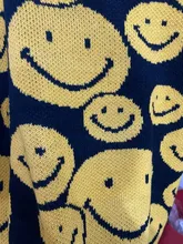 Suéteres de gran tamaño para hombre, Tops de otoño e invierno, ropa de dibujos animados con sonrisa de dibujos animados, ropa informal estilo Hip Hop, Jersey Harajuku, 2020