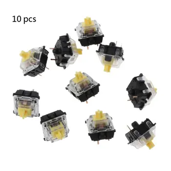 10Pcs/pack Mechanical Keyboard Switch Gateron MX 3 Pin Switch Transparent Case for Mechanical Keyboard Cherry MX Compatible
10Pcs/pack Mechanical Keyboard Switch Gateron MX 3 Pin Switch Transparent Case for Mechanical Keyboard Cherry MX Compatible