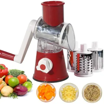 Multifunctional Vegetable Cutter Slicer Three-in-one Grater Round Mandoline Slicer Potato Hand-cranked Household Kitchen Gadgets
Multifunctional Vegetable Cutter Slicer Three-in-one Grater Round Mandoline Slicer Potato Hand-cranked Household Kitchen Gadgets