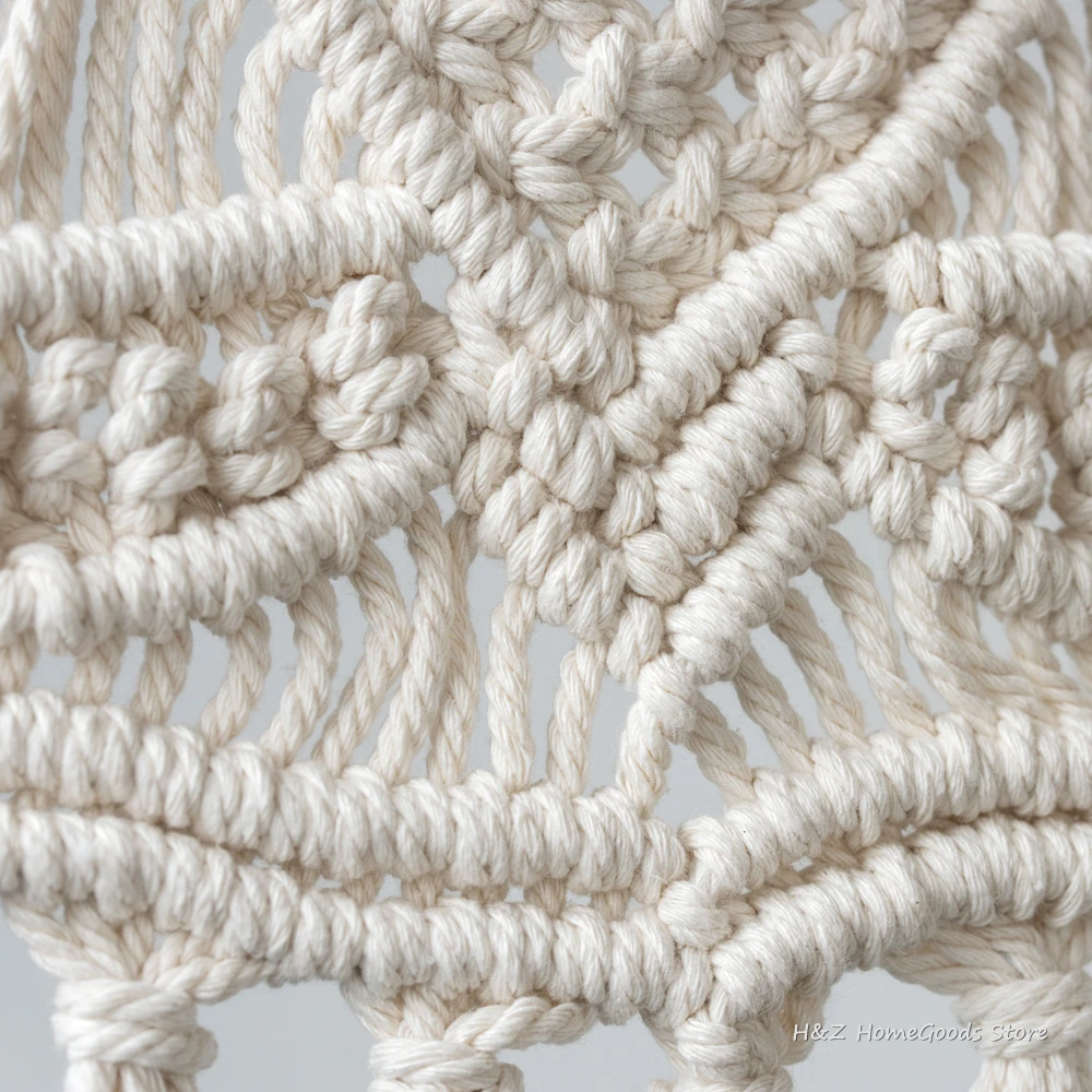 Modern Floral Macrame - Handwoven Boho Tapestry for Contemporary Living & Holiday Decor 13 Heb01e71297204399a2090a13ac81f2bcb