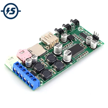 Digital Power Amplifier Board 10W+10W Stereo 2CH Support U-Disk TF Card Voice Playback High Power Module MP3 Decoder
Digital Power Amplifier Board 10W+10W Stereo 2CH Support U-Disk TF Card Voice Playback High Power Module MP3 Decoder