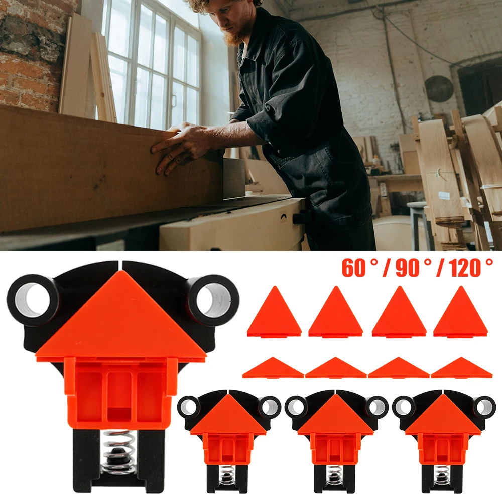 4pcs Wood Angle Clamps 60/90/120 Degrees Woodworking Corner ClampRight Clips DIY Fixture Hand Tool Set for Taper,T Joints,Plate
4pcs Wood Angle Clamps 60/90/120 Degrees Woodworking Corner ClampRight Clips DIY Fixture Hand Tool Set for Taper,T Joints,Plate