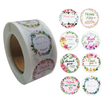 500Pcs/Roll Round Floral Thank You Stickers for Scrapbooking Package Seal Labels Custom Sticker Decoration School Supplies
500Pcs/Roll Round Floral Thank You Stickers for Scrapbooking Package Seal Labels Custom Sticker Decoration School Supplies