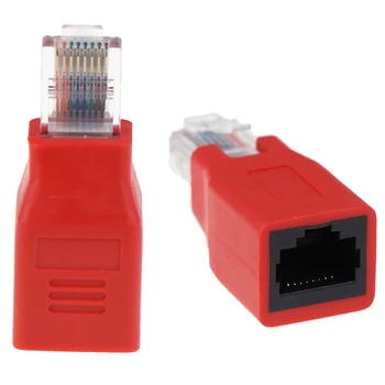 1pc Crossover Cable Adapter Convertor RJ45 Male To Female Connector RJ45 Ethernet Cable Extension Converter
1pc Crossover Cable Adapter Convertor RJ45 Male To Female Connector RJ45 Ethernet Cable Extension Converter