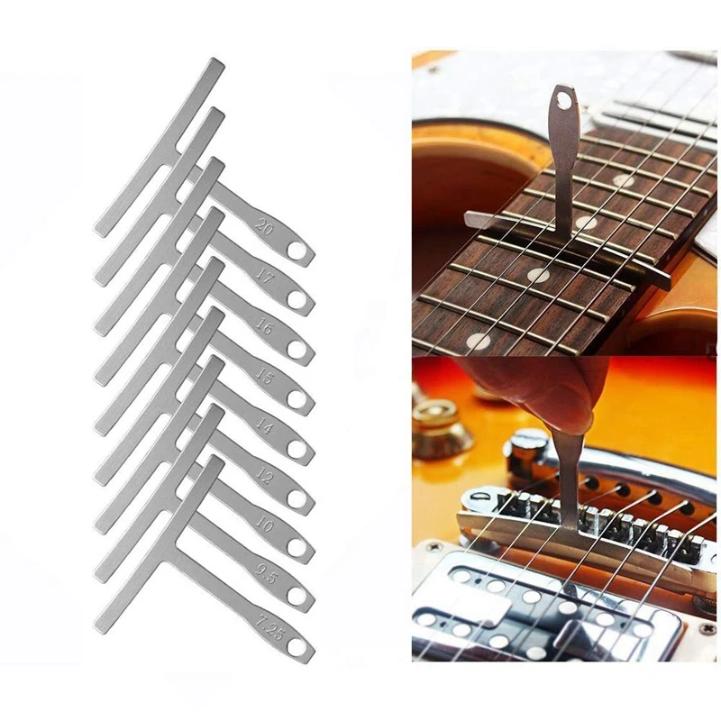 24Pcs/Set Guitar Bass Luthier Tools 32 Blades Steel Feeler Gauge Dual, 9 Understring Radius Gauge, 1 String Action Gauge Ruler,
24Pcs/Set Guitar Bass Luthier Tools 32 Blades Steel Feeler Gauge Dual, 9 Understring Radius Gauge, 1 String Action Gauge Ruler,