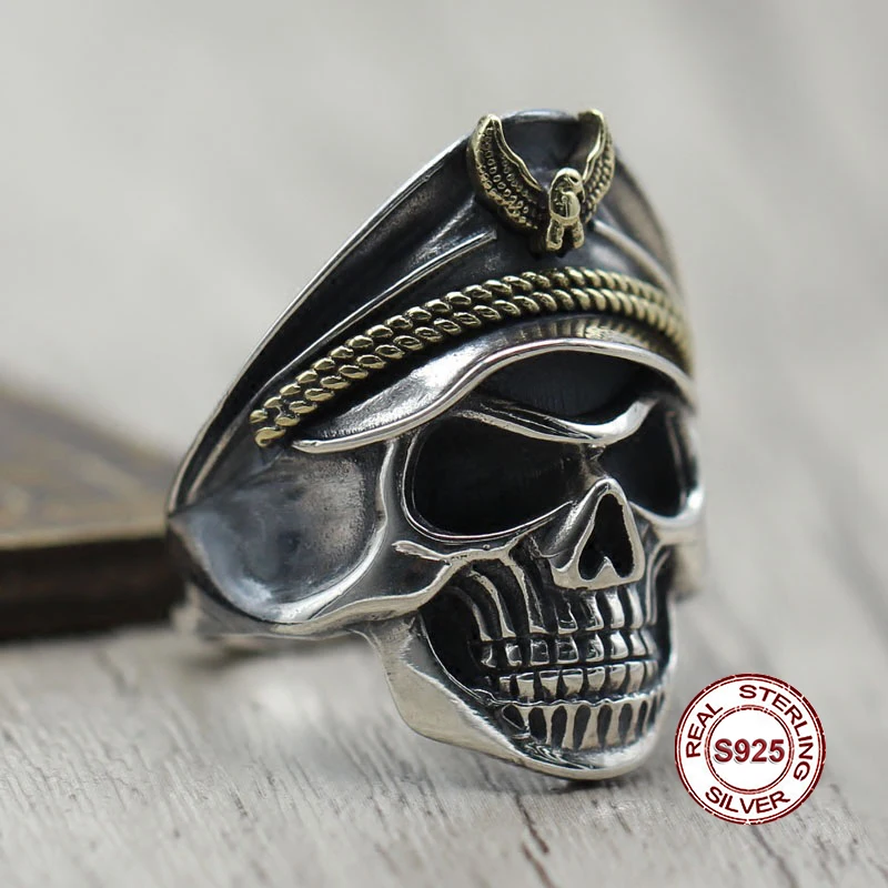S925 Sterling Silver Men's Ring Personality style classic retro simple Skeleton officer opening shape Send a gift to love
S925 Sterling Silver Men's Ring Personality style classic retro simple Skeleton officer opening shape Send a gift to love