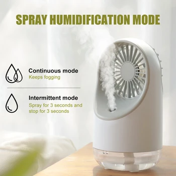 3 in 1 Mini Fan Summer Electric Air Cooler Humidifier USB Rechargeable Fans With Night Light Air Conditioner with Night Lights
3 in 1 Mini Fan Summer Electric Air Cooler Humidifier USB Rechargeable Fans With Night Light Air Conditioner with Night Lights