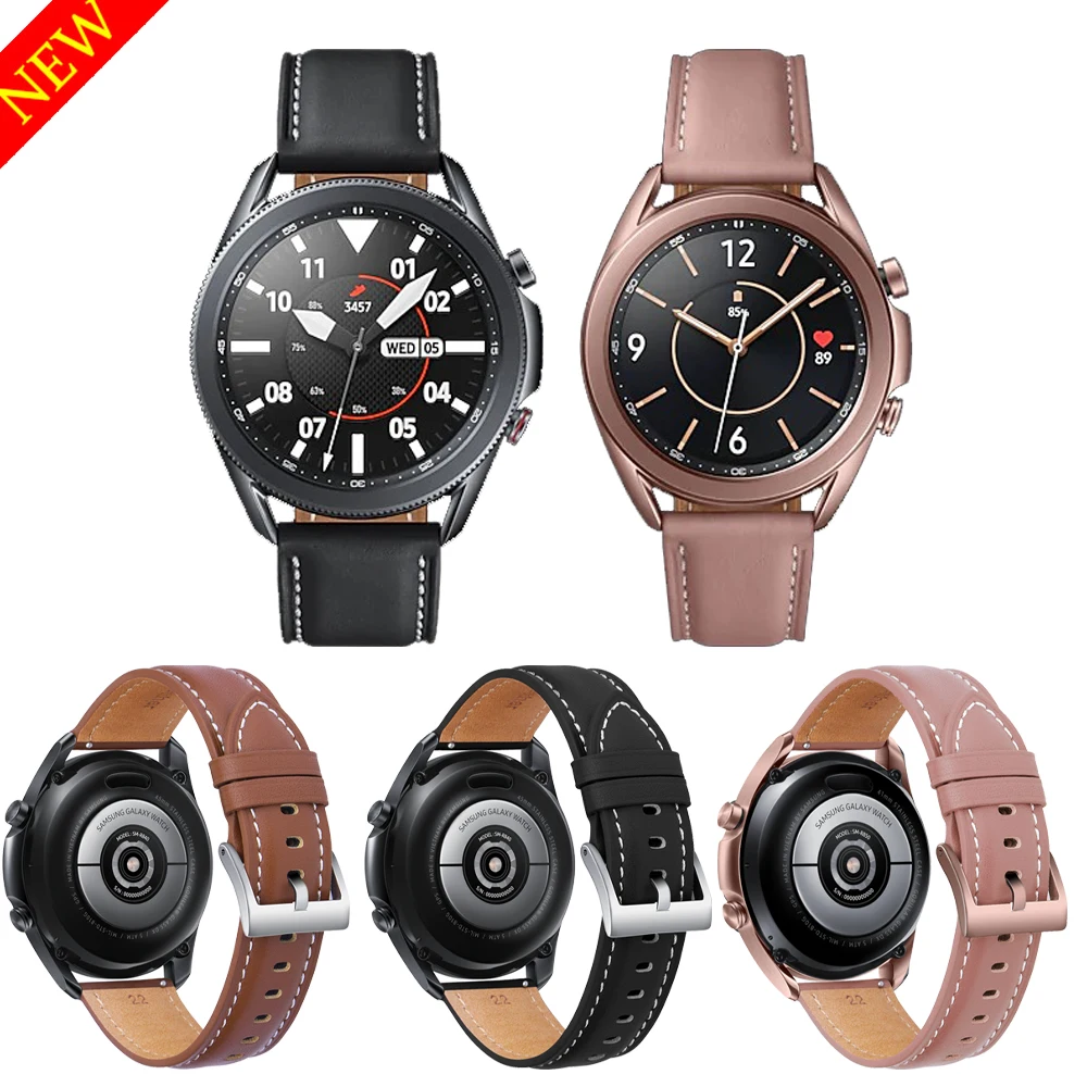 Original Leather Strap for Samsung Galaxy Watch 3 45mm 41mm Smart Bracelet Watchbands for Galaxy Watch 3 Wearable Accessories
Original Leather Strap for Samsung Galaxy Watch 3 45mm 41mm Smart Bracelet Watchbands for Galaxy Watch 3 Wearable Accessories