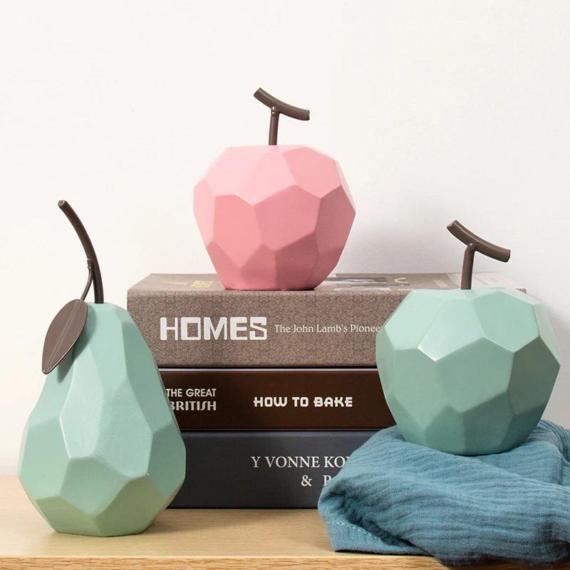 Resin origami apple pear ornaments modern minimalist style living room decora model room soft decorations fruit figurines
Resin origami apple pear ornaments modern minimalist style living room decora model room soft decorations fruit figurines
