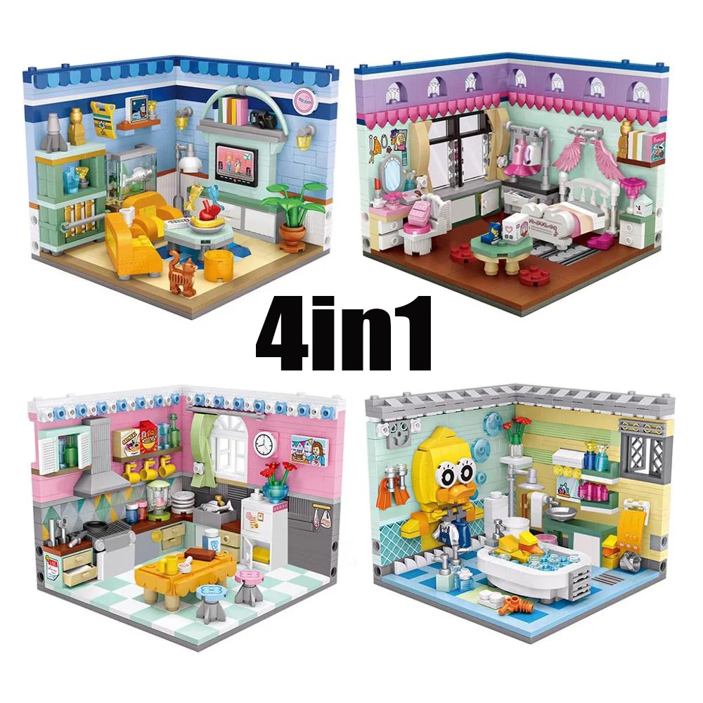 NEW Mini Building Blocks Building Toy Plastic Assembled Children's Toy DIY Home Scene Model Corner scene
NEW Mini Building Blocks Building Toy Plastic Assembled Children's Toy DIY Home Scene Model Corner scene