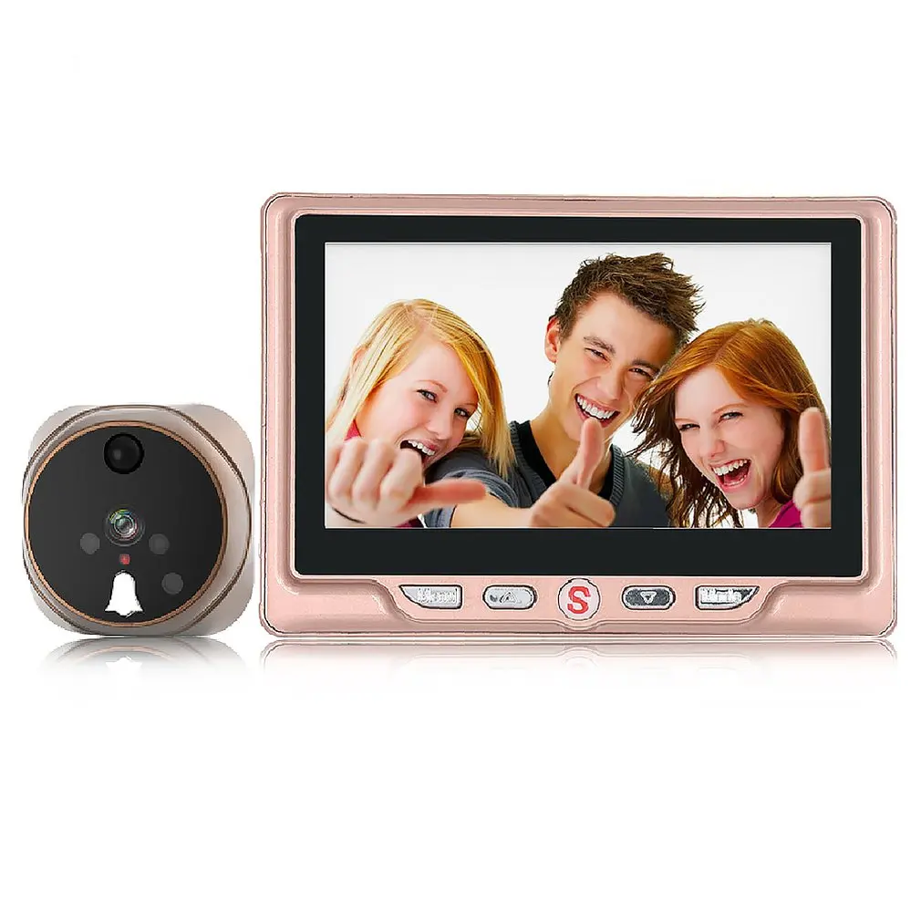 4.3 Inch High-definition Large-screen Smart Electronic Cat Eye Motion Detection Camera Video Doorbell
4.3 Inch High-definition Large-screen Smart Electronic Cat Eye Motion Detection Camera Video Doorbell