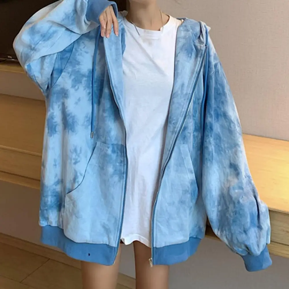 Fashion Men Sweatshirt Women Long Sleeve Tie Dye Zip Closure Sweatshirt Hoodie Hooded Coat Streetwear Women Tops Clothes Trendy
Fashion Men Sweatshirt Women Long Sleeve Tie Dye Zip Closure Sweatshirt Hoodie Hooded Coat Streetwear Women Tops Clothes Trendy
