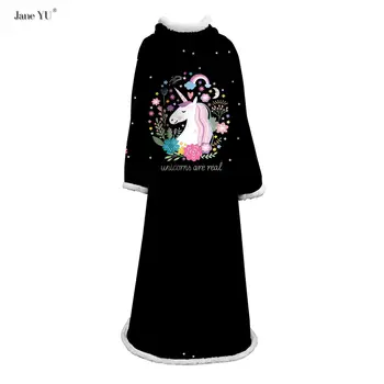 JaneYU Unicorn Printing Adult Children 3d Digital Printing Cotton Wool Thicker Blanket With Sleeve Customization Blanket
JaneYU Unicorn Printing Adult Children 3d Digital Printing Cotton Wool Thicker Blanket With Sleeve Customization Blanket