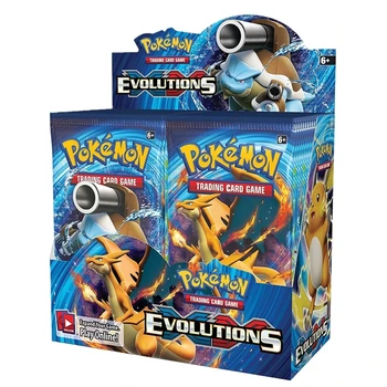 

324pcs Pokemones cards Evolutions Booster Box Collectible Trading Cards Game for kids English version