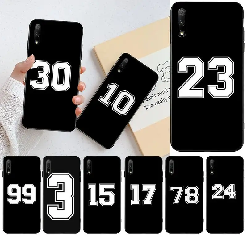 Football Lucky number And letter DIY phone Case cover Shell for Huawei Honor 30 20 10 9 8 8x 8c v30 Lite view pro | Мобильные