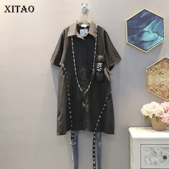 XITAO Irregular Patchwork Sequin Blouse Cartoon Women Clothes 2020 Summer Turn Down Collar Short Sleeve Shirt Long DMY3856
XITAO Irregular Patchwork Sequin Blouse Cartoon Women Clothes 2020 Summer Turn Down Collar Short Sleeve Shirt Long DMY3856