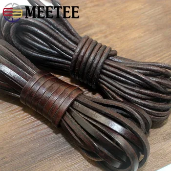 Meetee 1.5-10mm 5Meter Round Flat Leather Rope DIY Bracelet Necklace Jewelry Vintage Cowhide Cord Handmade Decoration CD203
Meetee 1.5-10mm 5Meter Round Flat Leather Rope DIY Bracelet Necklace Jewelry Vintage Cowhide Cord Handmade Decoration CD203