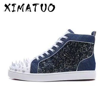 Handmade White Glitter Diamond Shoes Men's miscellaneous nail Spike Super Luxury Fashion Shoes Party Smoke Lace Up men Flats
Handmade White Glitter Diamond Shoes Men's miscellaneous nail Spike Super Luxury Fashion Shoes Party Smoke Lace Up men Flats