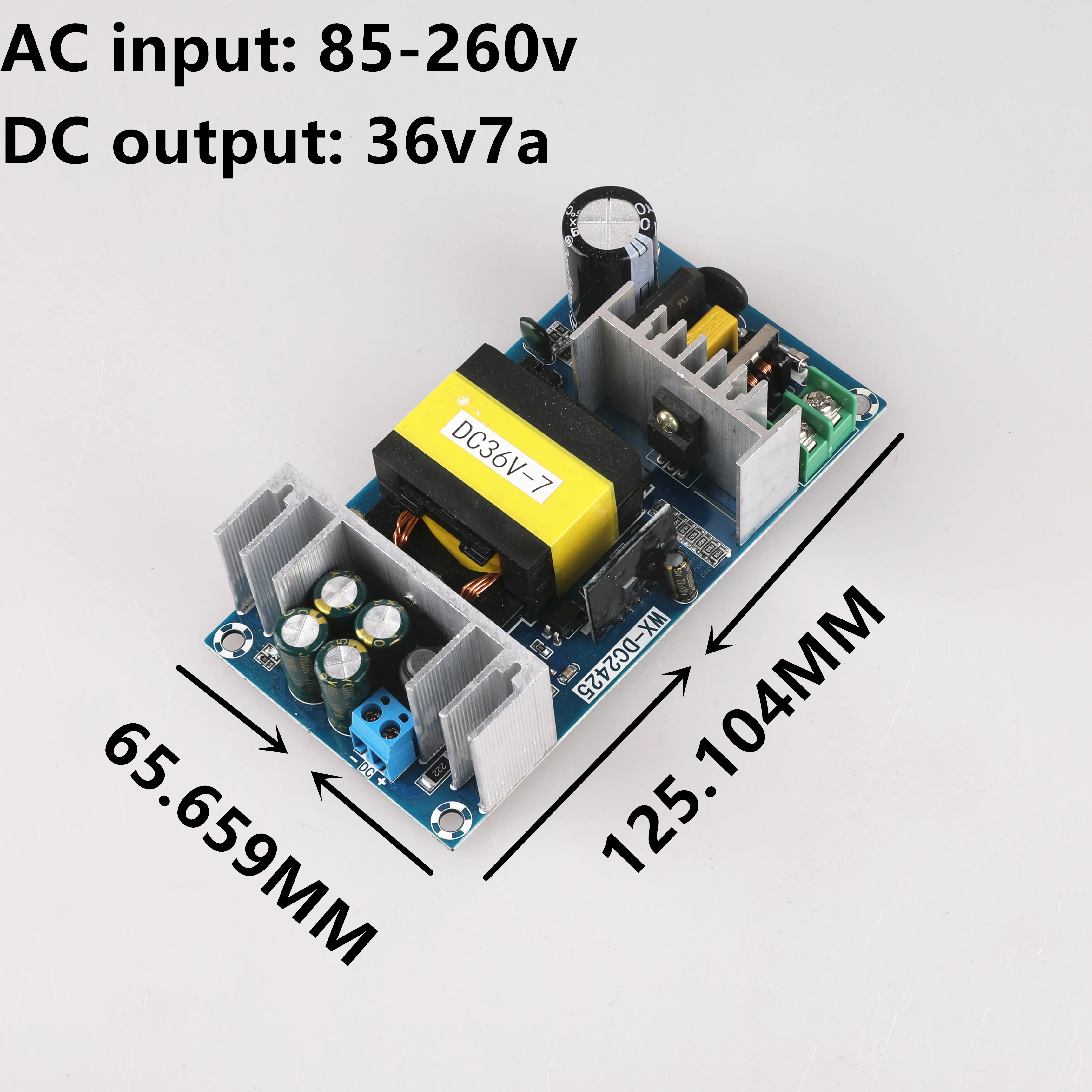 New 36V 5A 7A Power Supply Module AC-DC Switching Power Supply Module Board AC 100V-240V to DC 36V Switched-mode Power Supply
New 36V 5A 7A Power Supply Module AC-DC Switching Power Supply Module Board AC 100V-240V to DC 36V Switched-mode Power Supply
