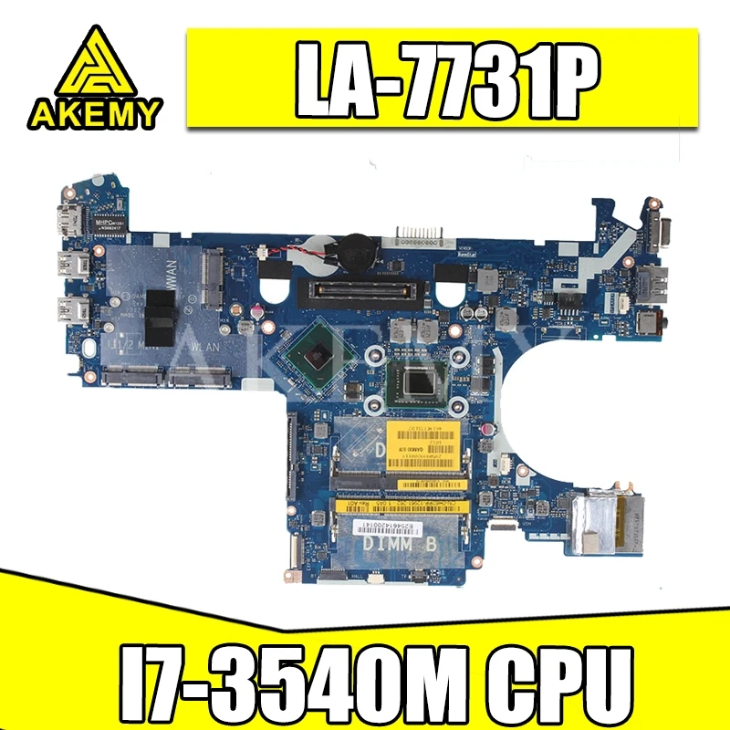 QAM00 LA-7731P I7-3540M для For DELL latitude E6230 материнская плата ноутбука CN-0WYWKH 0WYWKH | Компьютеры и