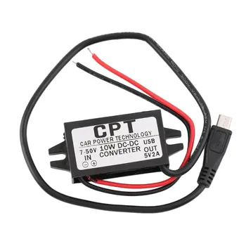 Waterproof 7-50V to 5V 2A micro USB Converter Regulator Step Down Car power Short Circuit Protection Self-recovery Hot
Waterproof 7-50V to 5V 2A micro USB Converter Regulator Step Down Car power Short Circuit Protection Self-recovery Hot