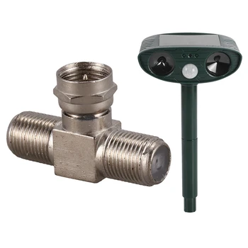 1pcs F Type Male To Double Female M/F Joiner Adapters & 1pcs Solar Animal Repellent Infrared Cat Repellent
1pcs F Type Male To Double Female M/F Joiner Adapters & 1pcs Solar Animal Repellent Infrared Cat Repellent
