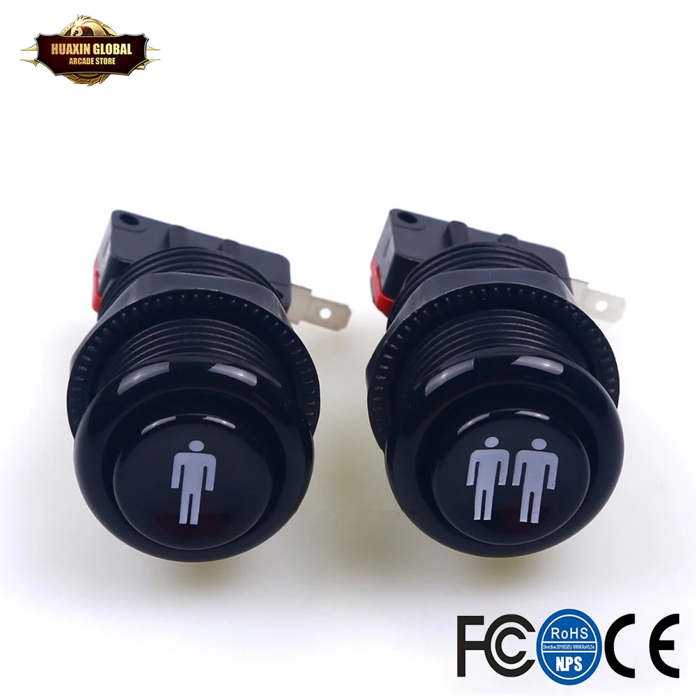 Happ Style 1/ 2 Player Start & Home Push Buttons With Micro Switch For Arcade Machine Games Mame Jamma Parts | Спорт и
