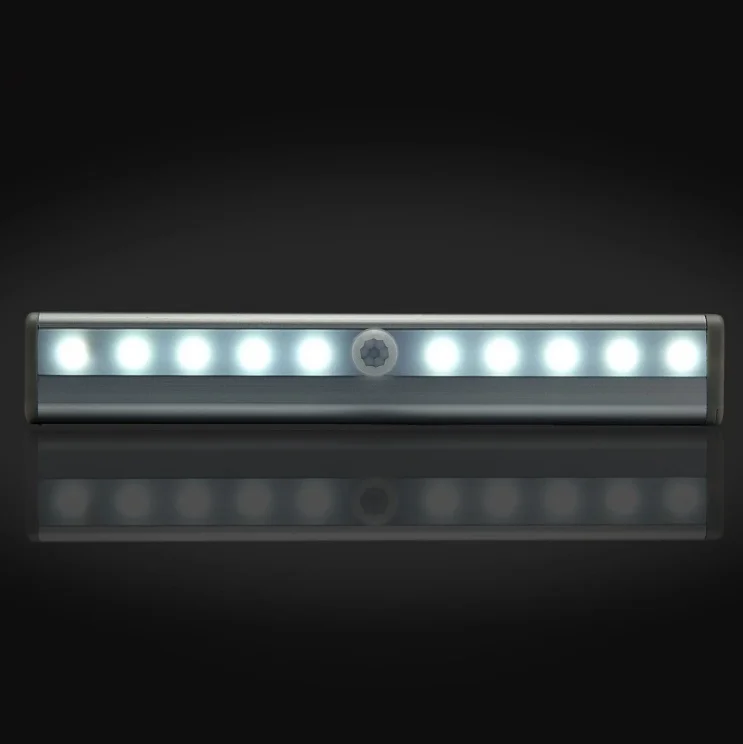 Светодиодная подсветка под шкаф PIR датчик движения лампа 6/10 светодиодов