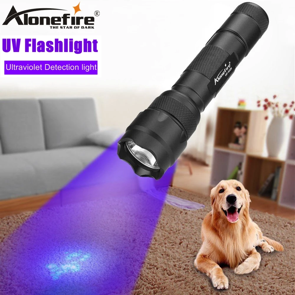 ALONEFIRE 502b 395-400nm Высокая мощность УФ светодиодный вспышка светильник руды id Деньги