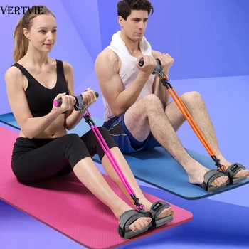 VERTVIE Multi-function Sit-up Fitness Resistance Bands Abdominal Exerciser Home Sports Pull Ropes Workout Elastic Rubber Belts
VERTVIE Multi-function Sit-up Fitness Resistance Bands Abdominal Exerciser Home Sports Pull Ropes Workout Elastic Rubber Belts