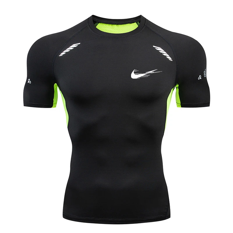 Men Running Shirt brand Designer Quick Dry T-Shirts Running Slim Fit Tops Tees Sport Men's Fitness Gym T Shirts Muscle Tee 2020
Men Running Shirt brand Designer Quick Dry T-Shirts Running Slim Fit Tops Tees Sport Men's Fitness Gym T Shirts Muscle Tee 2020