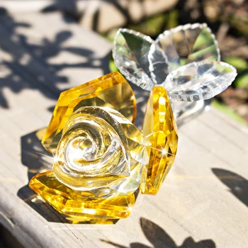 H&D Crystal Yellow Rose Flower Figurine Dreams Flower Ornament Souvenir Gifts for Lady Anniversary Birthday Wedding Favors Decor
H&D Crystal Yellow Rose Flower Figurine Dreams Flower Ornament Souvenir Gifts for Lady Anniversary Birthday Wedding Favors Decor