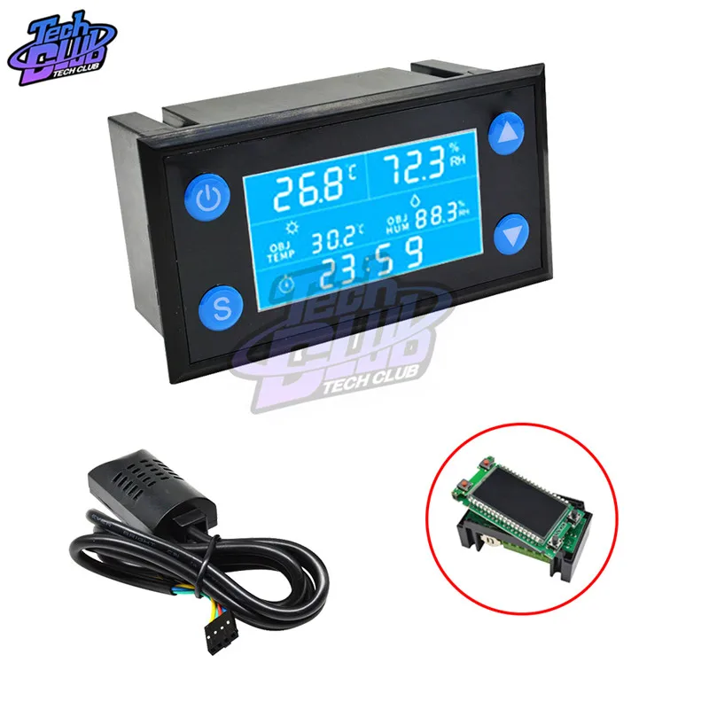 Digital Thermostat Humidity Controller Incubator Temperature Humidity Control Switch Hygrometer W1212 AC 220V With SHT20 Sensor
Digital Thermostat Humidity Controller Incubator Temperature Humidity Control Switch Hygrometer W1212 AC 220V With SHT20 Sensor