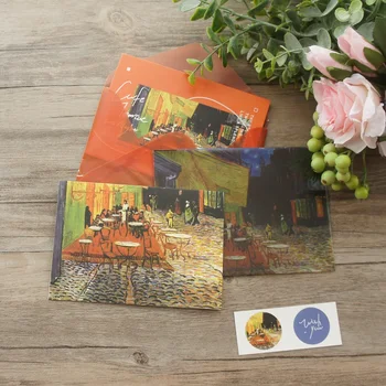 2 Envelopes 2 Card Sticker Set Roadside Restaurant Oil Painting Design Envelop Message Card Invitation Envelop Transparent Paper
2 Envelopes 2 Card Sticker Set Roadside Restaurant Oil Painting Design Envelop Message Card Invitation Envelop Transparent Paper