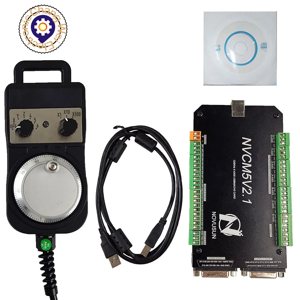 CNC kit NVCM controller MACH3 USB interface board for stepper motor brand new 3-axis 4-axis 5-axis 6-axis electronic handwheel |