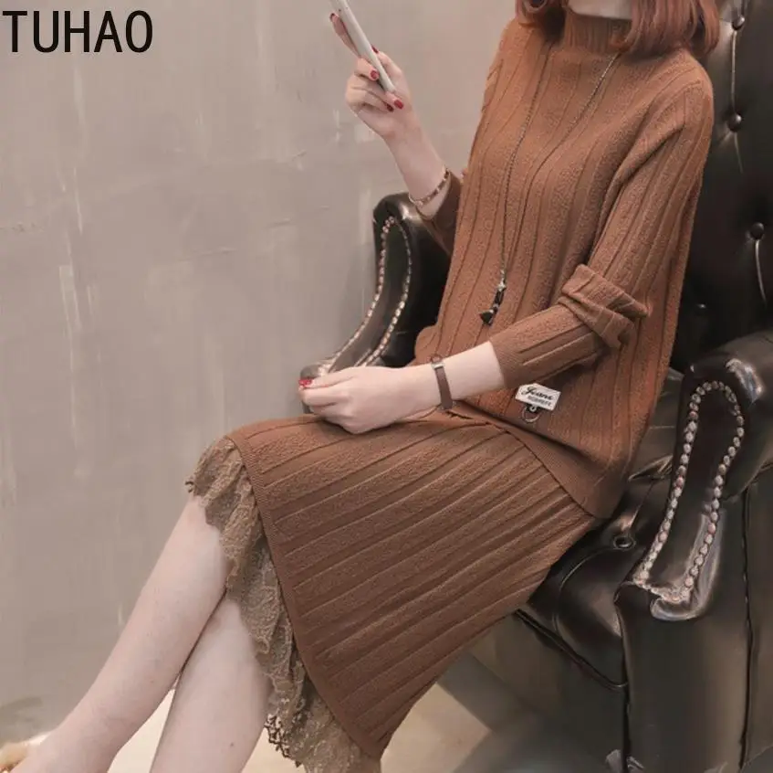 TUHAO Office Ladies Spliced Sweater + Knit Skirt Women Sweaters Two-Piece Fall Suit Knitted Office Sweater Female set HC24
TUHAO Office Ladies Spliced Sweater + Knit Skirt Women Sweaters Two-Piece Fall Suit Knitted Office Sweater Female set HC24