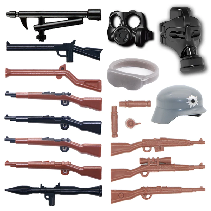 LegoINGlys WW2 German 98k Gun Rifle Building Blocks Military Army Soldier SWAT Police Gas Mask Weapon MOC Bricks Toys For Boys
LegoINGlys WW2 German 98k Gun Rifle Building Blocks Military Army Soldier SWAT Police Gas Mask Weapon MOC Bricks Toys For Boys