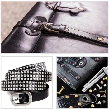 240 Sets Double Cap Rivets Metal Fixing Stud Repair Tools Kit Leather Belt For Belts, Windbreakers, Down Jackets, Jackets
240 Sets Double Cap Rivets Metal Fixing Stud Repair Tools Kit Leather Belt For Belts, Windbreakers, Down Jackets, Jackets