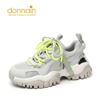DONNAIN Women Sneakers Breathable Mesh Sports Shoes Vulcanized Shoes Mid Heel Platform Chunky Sneakers Fashion Casual Dad Shoes
DONNAIN Women Sneakers Breathable Mesh Sports Shoes Vulcanized Shoes Mid Heel Platform Chunky Sneakers Fashion Casual Dad Shoes