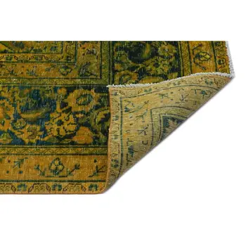 Handmade Yellow Vintage Persian Area Rug 293x370 Cm-9'7''X12'2'' 
Handmade Yellow Vintage Persian Area Rug 293x370 Cm-9'7''X12'2''