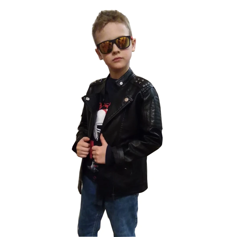 INS hot boys coat children's pu jacket fashion kid outwear solid color long sleeve Casual motorcycle jacket spring autumn rivet
INS hot boys coat children's pu jacket fashion kid outwear solid color long sleeve Casual motorcycle jacket spring autumn rivet