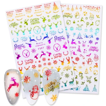 1 /2 Sheet Christmas Bronzing Snowflake Nail Art Stickers Halloween Nails Art Back Glue Decal DIY Decorations 3D Nail Sticker
1 /2 Sheet Christmas Bronzing Snowflake Nail Art Stickers Halloween Nails Art Back Glue Decal DIY Decorations 3D Nail Sticker