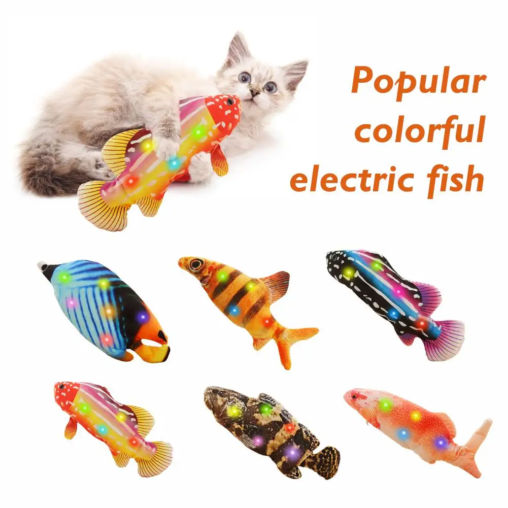 Color Glowing Electric Fish Cat Toy Touch Sensor Simulation Dancing Singing Fish Dog Interactive Chew Toy With Pet Supplies
Color Glowing Electric Fish Cat Toy Touch Sensor Simulation Dancing Singing Fish Dog Interactive Chew Toy With Pet Supplies