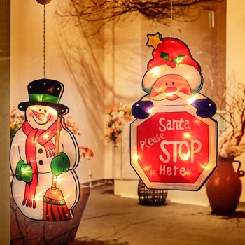 Christmas LED Window Lights Suction Cup Battery Powered Novelty Hanging Lights Window Light For Christmas Party Decoration Light
Christmas LED Window Lights Suction Cup Battery Powered Novelty Hanging Lights Window Light For Christmas Party Decoration Light
