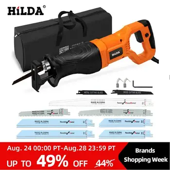 HILDA Electric Saw Reciprocating Saw for Wood Metal Plasitic Pipe Cutting Power Saw Tool with Saw Blades
HILDA Electric Saw Reciprocating Saw for Wood Metal Plasitic Pipe Cutting Power Saw Tool with Saw Blades