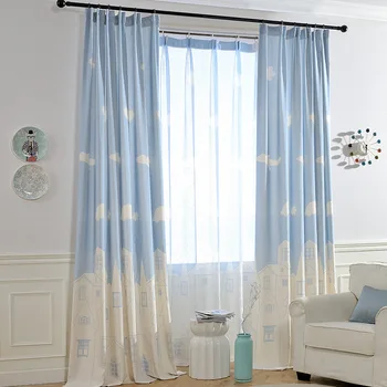 Curtain for Living Dining Room Bedroom White Cloud Patterns Printing Curtain for Study Room Decoration for Children's Room
Curtain for Living Dining Room Bedroom White Cloud Patterns Printing Curtain for Study Room Decoration for Children's Room