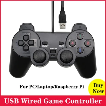 USB Game Controller Joystick Wired Gamepad for PC Laptop for Windows for Raspberry Pi 4B 3B 3 B+
USB Game Controller Joystick Wired Gamepad for PC Laptop for Windows for Raspberry Pi 4B 3B 3 B+