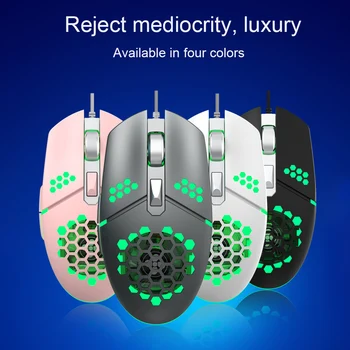 6 Buttons USB Wired Honeycomb Mouse 4 Gears Adjustable 2000DPI 7 Colors Backlight Gaming Mice with Cooling Fan for Work Games
6 Buttons USB Wired Honeycomb Mouse 4 Gears Adjustable 2000DPI 7 Colors Backlight Gaming Mice with Cooling Fan for Work Games